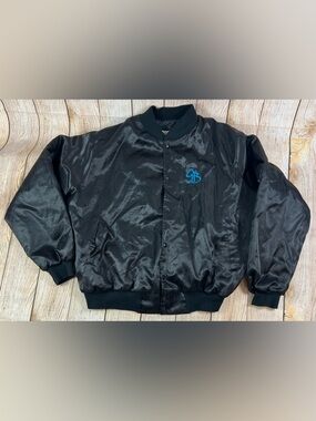 Vintage Garth Brooks World Tour Jacket Bomber Embroidered Satin USA Size 2XL